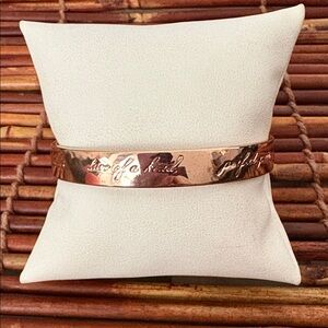 Kate Spade Shiny Rose Gold Best Friend Forever Bracelet
